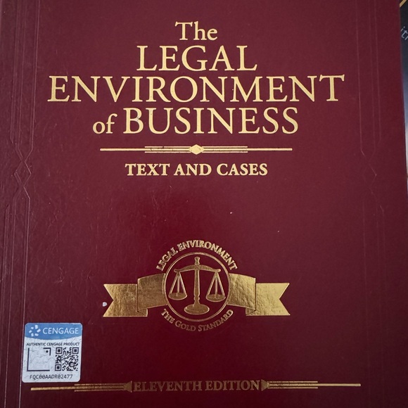 The Legal Environment of Business Textbook - Picture 1 of 1